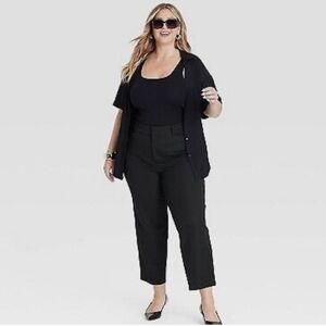 Women's Ankle Black Pants - Ava & Viv - 20